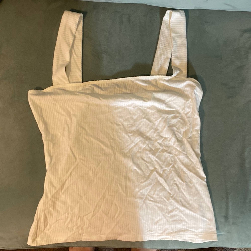 Reformation white tank top